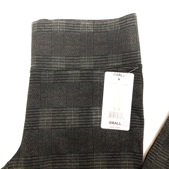 NWT Tahari Window Pane Glen Plaid Leggings - Picture 4 of 5